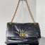 MONACO MEDIUM BAG 32 IN BLACK ARENA CALFSKIN GOLD HARDWARE