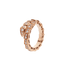 SERPENTI RING PINK GOLD DIAMOND PAVED 4MM