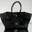 BEL AIR CARRY ALL BAG 29 IN BLACK NAPPA LAMBSKIN SILVER HARDWARE