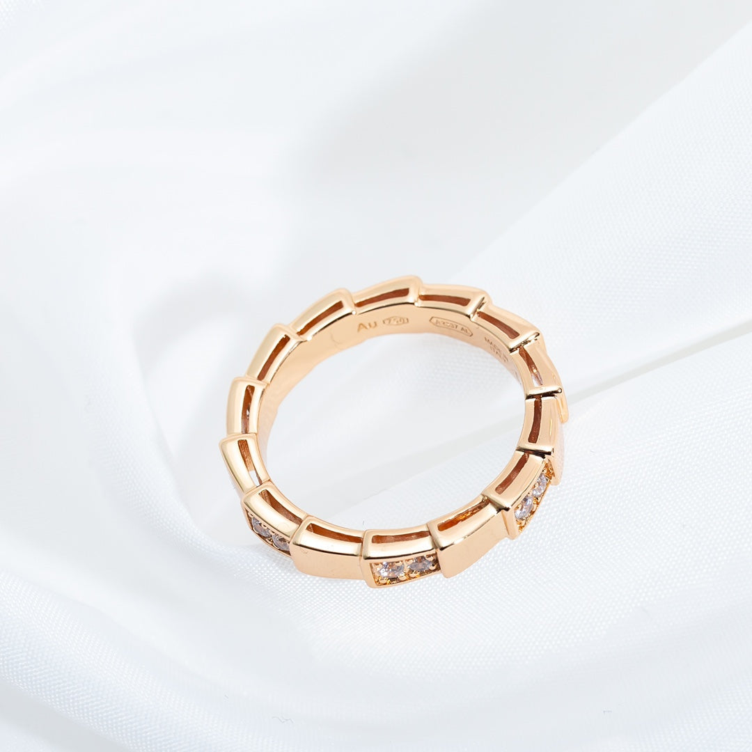 SERPENTI RING PINK GOLD  3MM Secondary image
