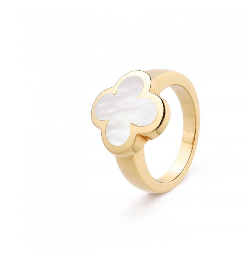PURE CLOVER MOP PINK GOLD RING Main image