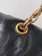 MONACO MEDIUM BAG 32 IN BLACK ARENA CALFSKIN GOLD HARDWARE