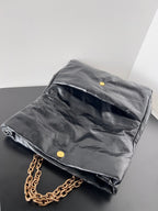 MONACO MEDIUM BAG 32 IN BLACK ARENA CALFSKIN GOLD HARDWARE