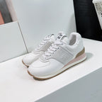 White And Light Gray Sneakers Canvas