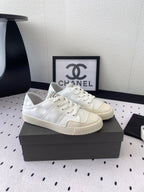 CASUAL SHOES IN WHITE LAMBSKIN
