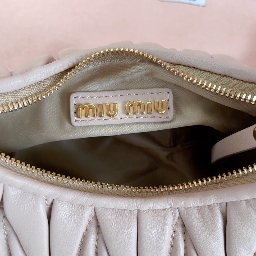 WANDER MATELASS¨¦ NAPPA MINI BAG 18 IN NUDE PINK LAMBSKIN