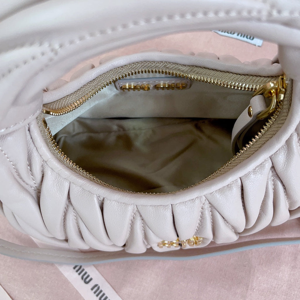 WANDER MATELASS¨¦ NAPPA MINI BAG 18 IN NUDE PINK LAMBSKIN