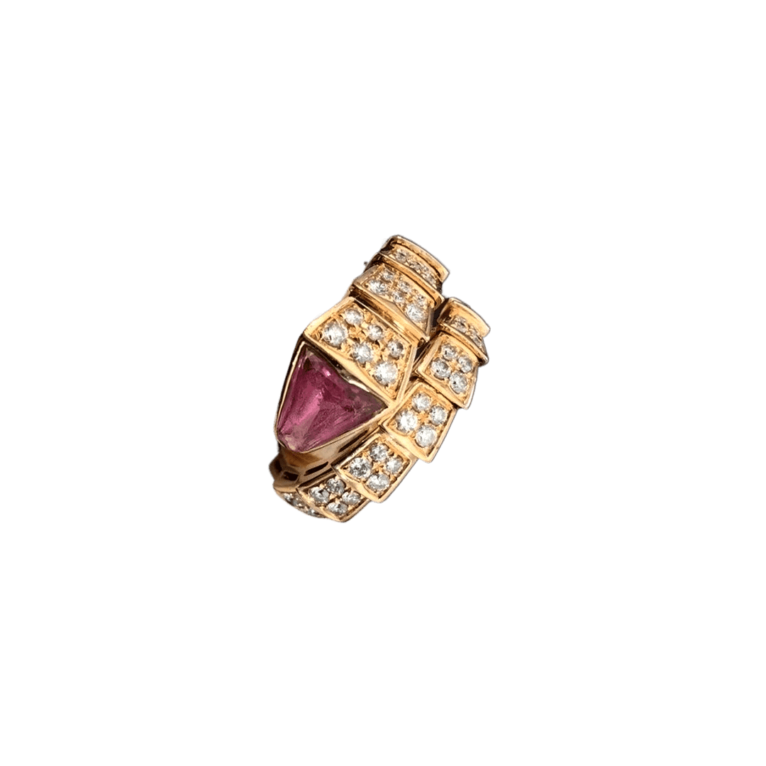 SERPENTI RING PINK GOLD DIAMOND PINK Main image
