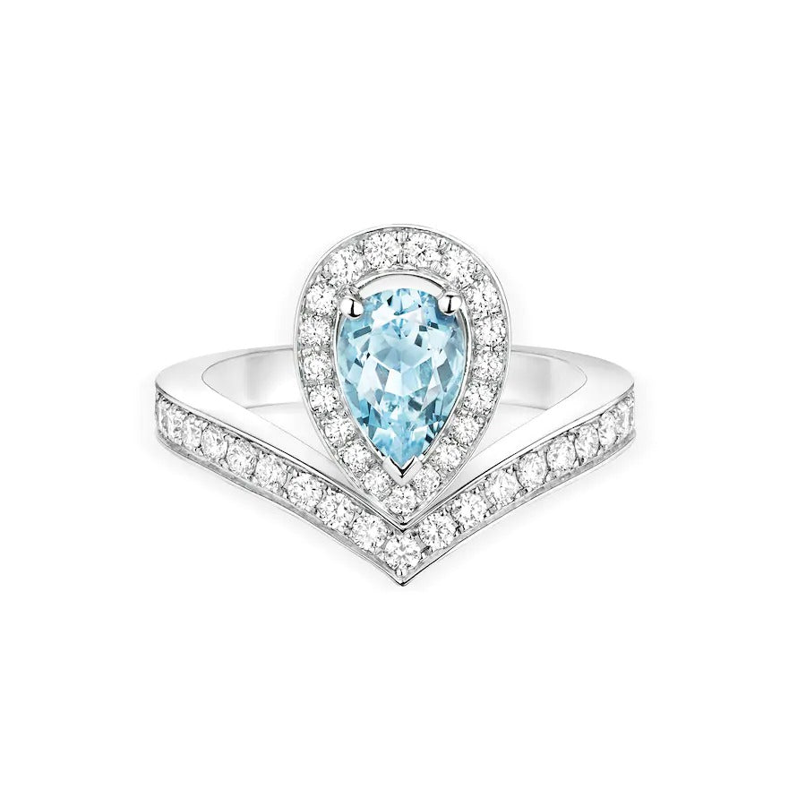 JOSEPHINE RING TURQUOISE SILVER DIAMOND Main image