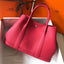HERM Garden Party 30 Bag In Rose Red Taurillon Leather