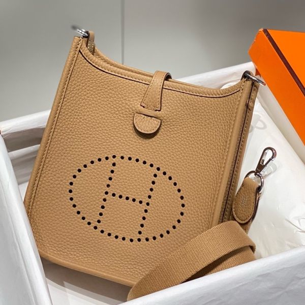 HERM Evelyne III TPM Bag In Chai Clemence Leather