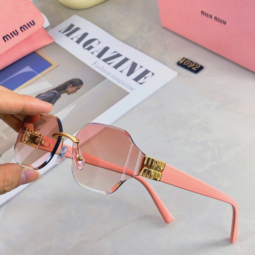 LOGO SQUARE SUNGLASSES 499930 IN METAL