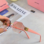 LOGO SQUARE SUNGLASSES 499930 IN METAL