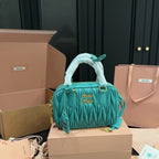 ARCADIE MATELASS¨¦ BAG 20 IN HIPPIE BLUE LAMBSKIN GOLD HARDWARE