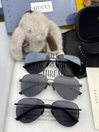 AVIATOR FRAME SUNGLASSES 1227 IN METAL