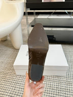 ANKLE BOOTS 45 MM IN MOCHA BROWN SUEDE