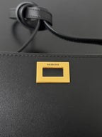 BEL AIR CLUTCH 27 IN BLACK NAPPA LAMBSKIN GOLD HARDWARE